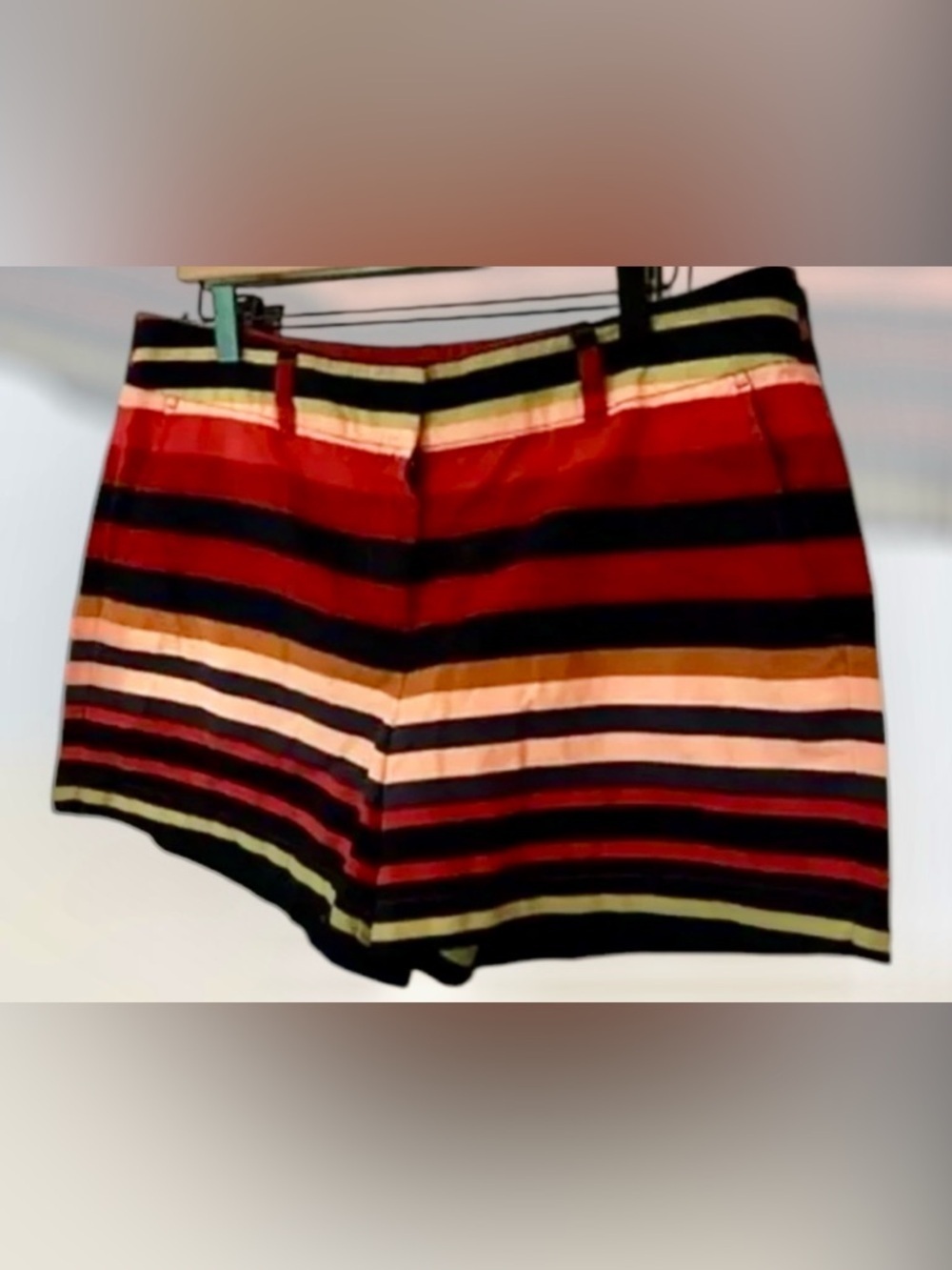 Loft Chino Colorblock Shorts Size 8
